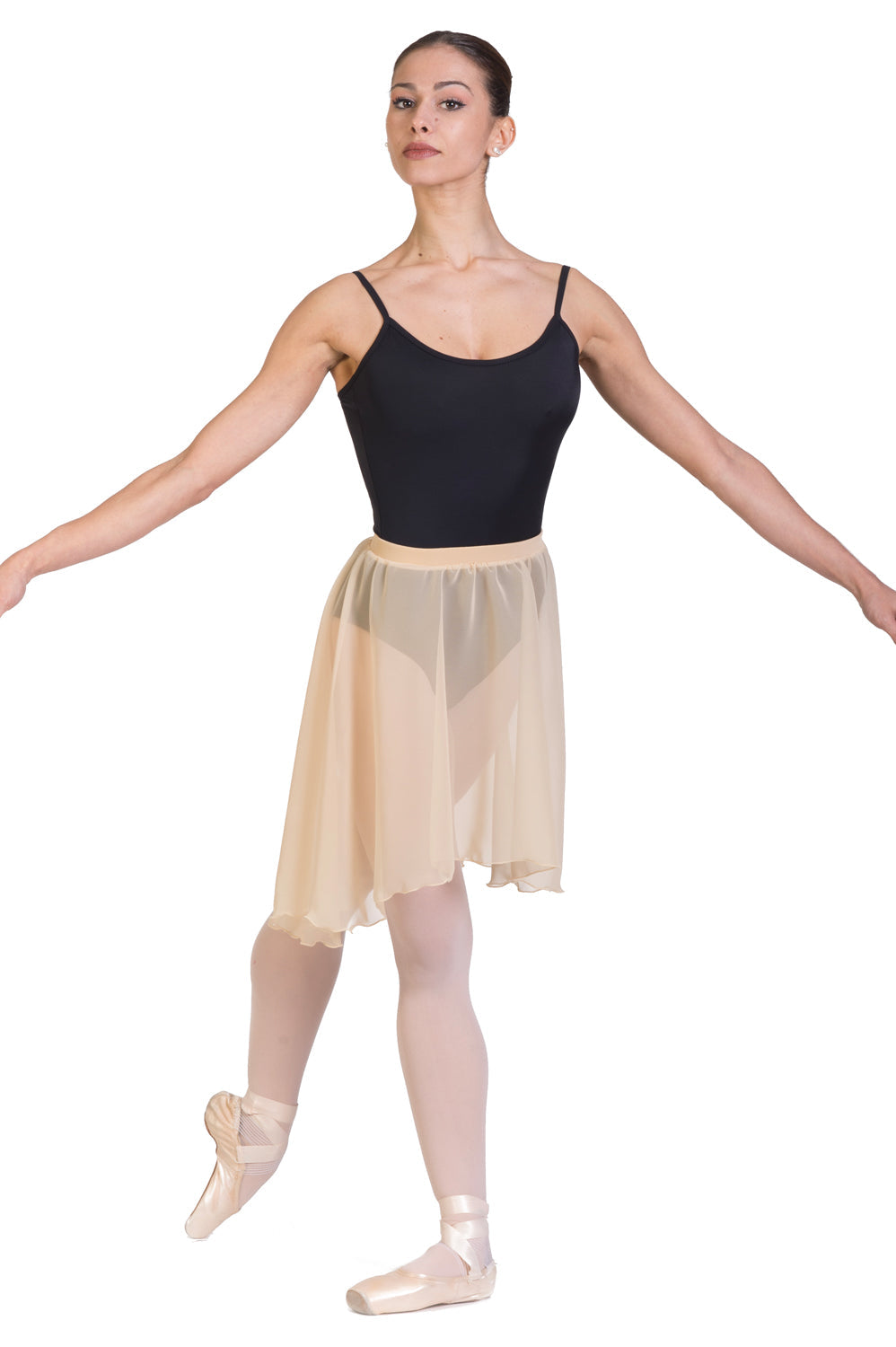 Asymmetric full dance skirt F403